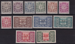 Monaco Taxe N°29/39 - Neuf * Avec Charnière -  TB - Postage Due