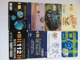 Spain - 8 Rare Cards ( Private ) With Signs Of Use - Car - Tabacco - Emissions Privées