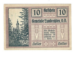 **notgeld   Austria Lambrechten 10 Heller  497a - Autriche