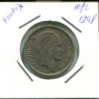 10 FRANCS 1948 FRANKREICH FRANCE Französisch Münze #AP003.D - 10 Francs