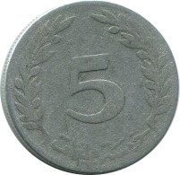 5 MILLIMES 1960 TUNISIE TUNISIA Pièce #AP236.F - Tunisie