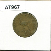20 SENTI 1973 TANZANIA Moneda #AT967.E - Tanzania