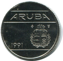 10 CENTS 1991 ARUBA Münze (From BU Mint Set) #AH077.D - Aruba