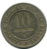 10 CENTIMES 1862 DUTCH Text BELGIEN BELGIUM Münze #AX364.D - 10 Cent