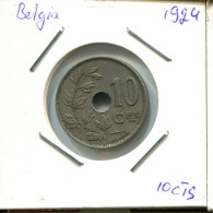 10 CENTIMES 1924 DUTCH Text BÉLGICA BELGIUM Moneda #AU602.E - 10 Cents