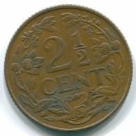 2 1/2 CENT 1956 CURACAO Netherlands Bronze Colonial Coin #S10169.U - Curacao