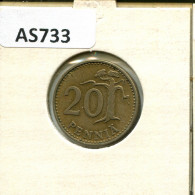 20 PENNYA 1963 FINLANDE FINLAND Pièce #AS733.F - Finland