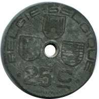 25 CENTIMES 1943 BELGIEN BELGIUM Münze #AW979.D - 25 Cent