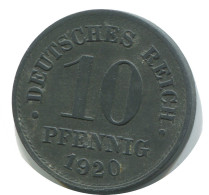 10 PFENNIG 1920 ALLEMAGNE Pièce GERMANY #AE404.F - 10 Pfennig