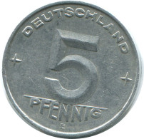 5 PFENNIG 1952 E DDR EAST ALLEMAGNE Pièce GERMANY #AE024.F - 5 Pfennig