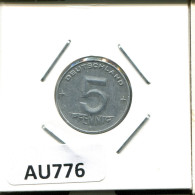 5 PFENNIG 1956 E DDR EAST ALEMANIA Moneda GERMANY #AU776.E - 5 Pfennig