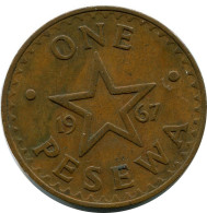 1 PESEWA 1967 GHANA Moneda #AX888.E - Ghana