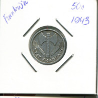 50 FRANCS 1943 FRANKREICH FRANCE Französisch Münze #AP016.D - Other & Unclassified