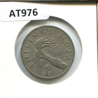 1 SHILLINGI 1972 TANZANIA Coin #AT976.U - Tanzania