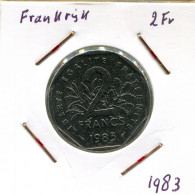 2 FRANCS 1983 FRANKREICH FRANCE Semeuse Französisch Münze #AM613.D - 2 Francs