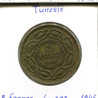 5 FRANCS 1946 TUNISIA Coin Muhammad VIII #AP809.2.U - Tunisie