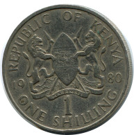 1 SHILLING 1980 KENYA Pièce #AZ191.F - Kenya