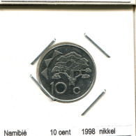 10 CENTS 1998 NAMIBIE NAMIBIA Pièce #AS397.F - Namibië