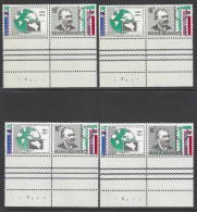 Belgique - 1973 - COB 1687 ** (MNH) - Planches 1 à 4, Série Complète - 1971-1980