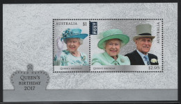 Australia 2017 MNH Sc 4605a Queen Elizabeth II, Prince Philip 91st Birthday Sheet - Mint Stamps