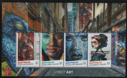 Australia 2017 MNH Sc 4627a Street Art Around Australia Sheet - Mint Stamps