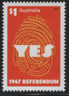 Australia 2017 MNH Sc 4632 $1 YES 1967 Constitutional Referendum 50th - Mint Stamps