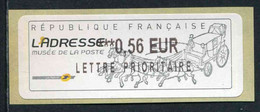 LISA 2 De 2009 - " ***0,56 EUR LETTRE PRIORITAIRE - MALLE- POSTE BERLINE DE 1837- L'ADRESSE - MUSEE DE LA POSTE " - 1999-2009 Illustrated Franking Labels