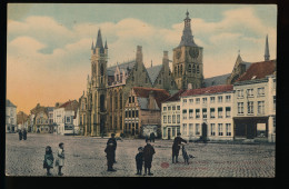 DIKSMUIDE   GROOTE MARKT EN STADHUIS     UITGAVE  SYL  GROOT FORMAAT   21.5 X 14 CM      2 SCANS - Diksmuide