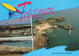 Côte De TRÉGUNC - Carte Trivues Clichés B.E.B. - Retirage YCA Caoudal éd. Sous N°9961 - Plage Et Port De Trévignon - Trégunc