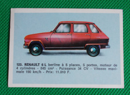Trading Card - Americana Munich - (7,5 X 5,2 Cm) - Renault 6 L Berline - N° 123 - Auto & Verkehr