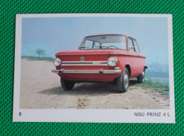 Trading Card - Americana Munich - (7,5 X 5,2 Cm) - NSU Prinz 4L - N° 8 - Motori