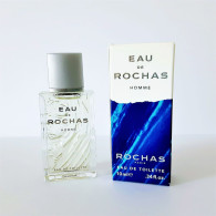 Miniatures De Parfum  EAU DE ROCHAS HOMME  EDT  10  Ml  + Boite - Miniatures Hommes (avec Boite)