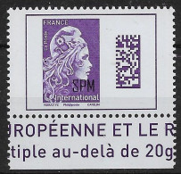 2020 Saint Pierre Et Miquelon  N° 1246 Nf** MNH . Marianne L'Engagée. International. - Ungebraucht