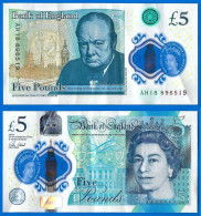 Royaume Uni 5 Pounds 2017 Serie AH Sign Cleland Polymer Pound Grande Bretagne UK United Kingdom Que Prix + Port - 5 Pounds