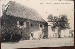 Cpa écrite En 1913, 24 - Dordogne, EYMET Caserne Du Dépôt De Remonte, Animée, Militaria, éd Louis Garde - Eymet