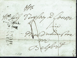 Suisse. Marque "Suisse Par Huningue" Lettre De Bale Du 10 Janvier 1815 Pour Belfort. Taxe Manuscrite 15 Ct. B/TB. - ...-1845 Prephilately