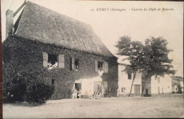 Cpa  24 - Dordogne, EYMET Caserne Du Dépôt De Remonte, Animée, Militaria, éd Louis Garde, Non écrite - Eymet