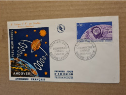 ANDORRE  LA VIEILLE FDC 1962 PLEUMEUR BODOU TELECOMMUNICATIONS SPATIALES - Lettres & Documents