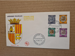 ANDORRE  LA VIEILLE FDC 1964 ECU DES VALLEES - Storia Postale