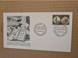 ANDORRE  LA VIEILLE FDC 1964 PHILATEC PARIS - Cartas & Documentos