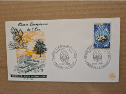 ANDORRE  LA VIEILLE FDC 1969 CHARTE EUROPEENNE DE L'EAU - Cartas & Documentos