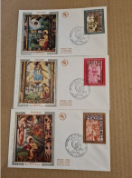 ANDORRE  LA VIEILLE FDC 1969 RETABLE DE ST JEAN DE CASELLES LES 3 - Briefe U. Dokumente