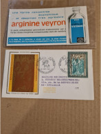 ANDORRE  LA VIEILLE FDC 1971 FRESQUES DE LA MAISON DES VALLEES PUB ARGININE VEYRON SIROP - Storia Postale