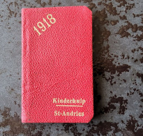 Brugge Geldtaschjes Almanak 1918 Door Kinderhulp Sint-Andries,  24 Pp. - Vecchi