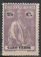 Cabo Verde, 1914 - Tipo Ceres -|- Mundifil 142 - 2 1/2 C. _  MNH** - Cap Vert