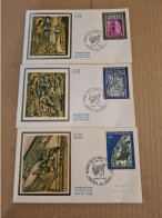 ANDORRE  LA VIEILLE FDC 1972 RETABLE DE STJEAN DE CASELLES - Brieven En Documenten