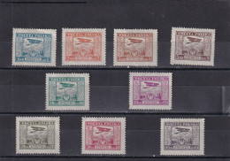 Polonia Nº A1 Al A9 Sin Goma - Unused Stamps