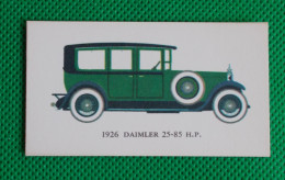 Trading Card - Mobil Vintage Cars - (6,8 X 3,8 Cm) - 1926 Daimler 25-85 HP  - N° 7 - Engine