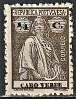 Cabo Verde, 1914 - Tipo Ceres -|- Mundifil 137 - 1/4 C. _  MNH** - Cap Vert