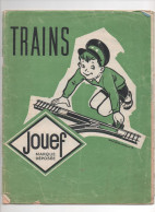 CATALOGUE TRAINS JOUEF"1959"wagons"locomotives"circuits Mécaniques"quai Voyageurs"gares"transfo"station Service Shell - Francese